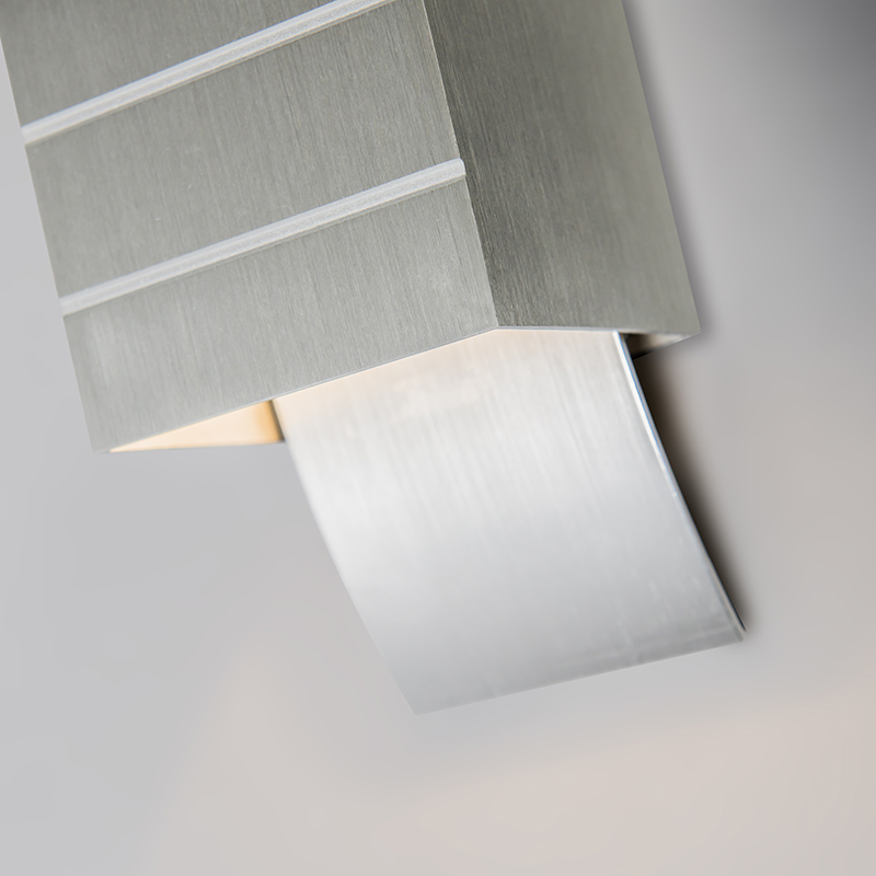 Set di 2 lampade da parete moderne in alluminio - Amy