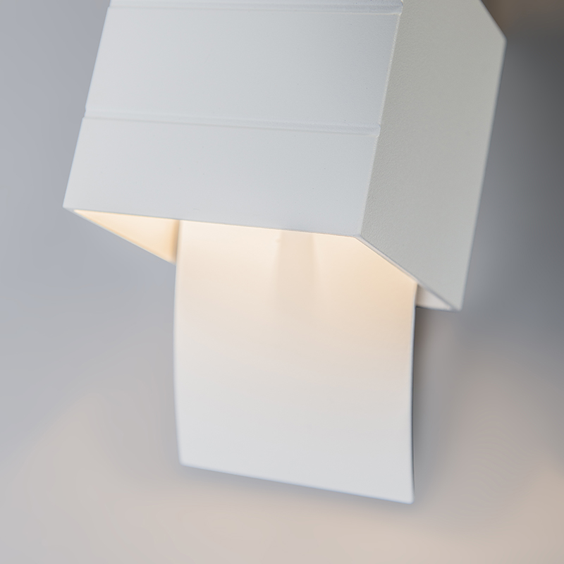 Set aus 2 modernen Wandleuchten weiß - Amy