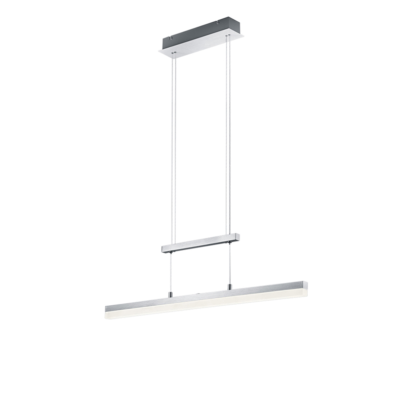 Langwerpige hanglamp aluminium incl. LED 3-staps dimbaar - Calvaro Langwerpige hanglamp aluminium incl. LED 3-staps dimbaar - Calvaro
