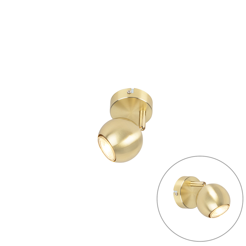 Retro okrúhle bodové svetlo mosadzné - Gissi