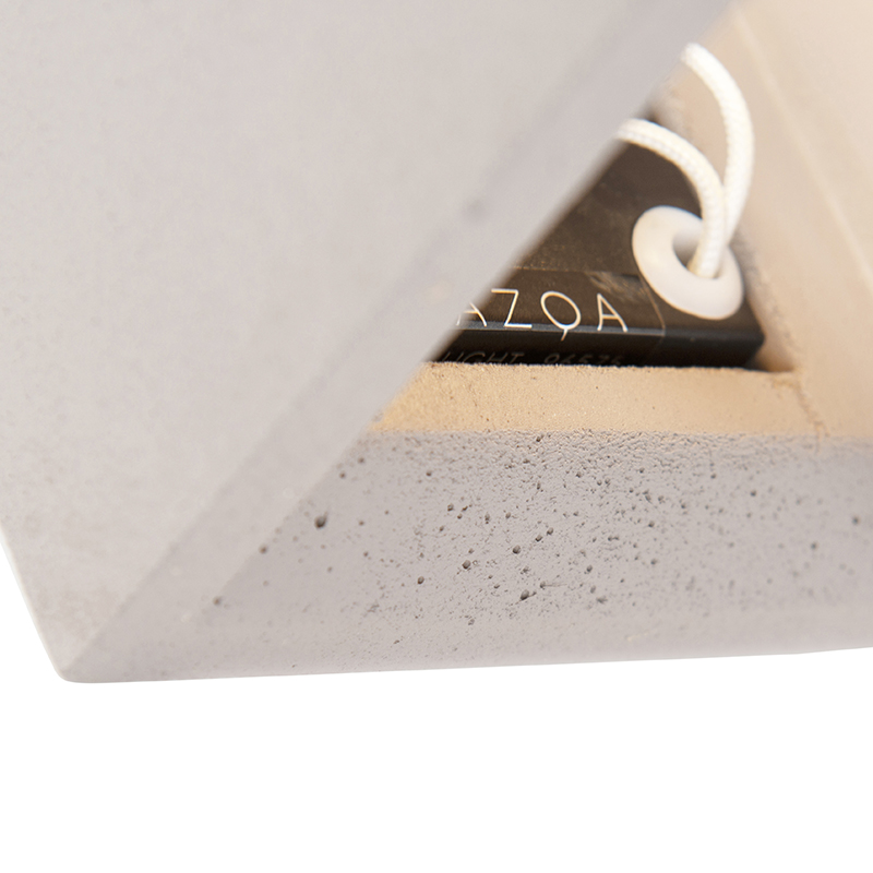 QAZQA Industriële wandlamp beton - Box