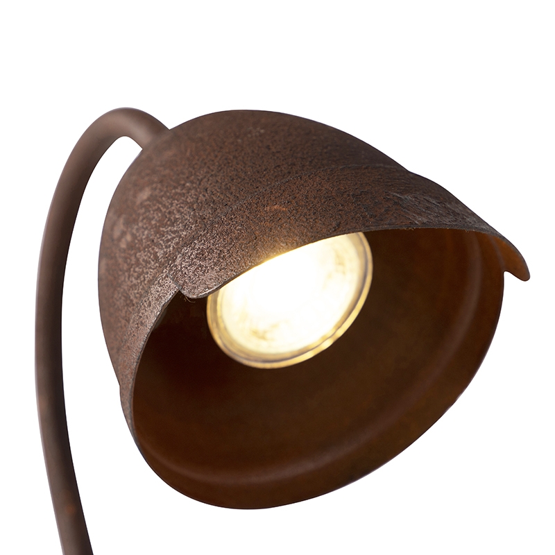 lampe de table rustique brun rouille - rax