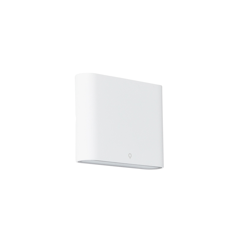 applique d'extérieur moderne blanche 11,5 cm avec led - batt