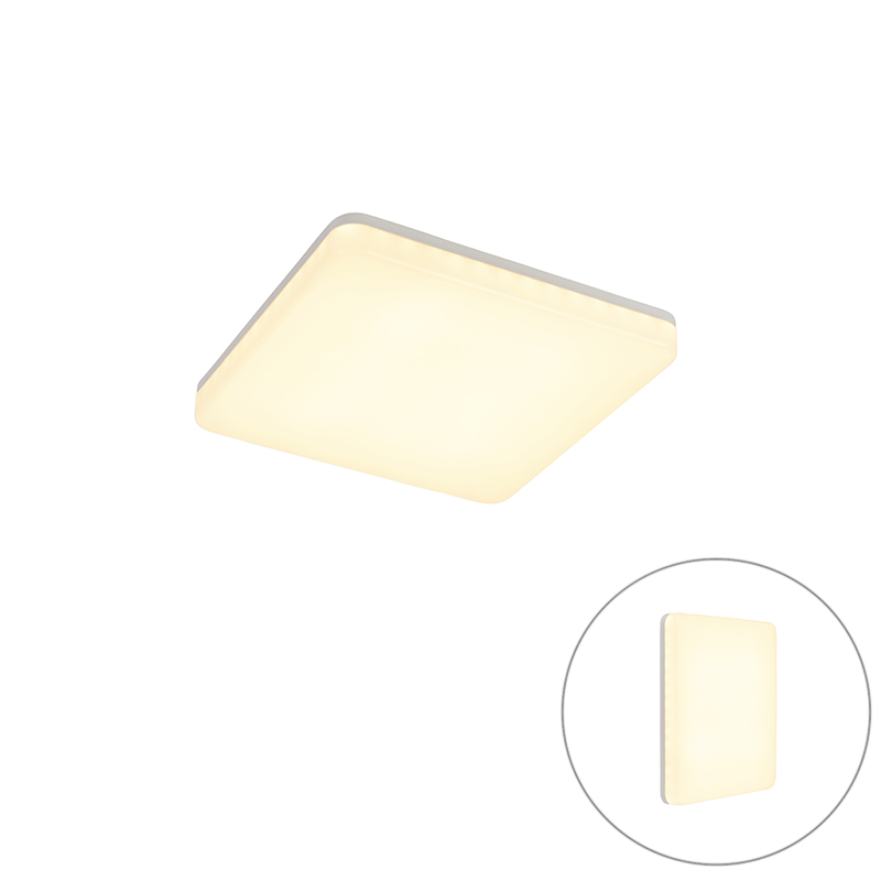 Moderné stropné svietidlo štvorcové vrátane LED - plater