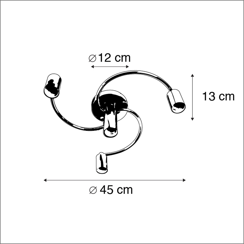 plafonnier art déco laiton 4 lumières - facile