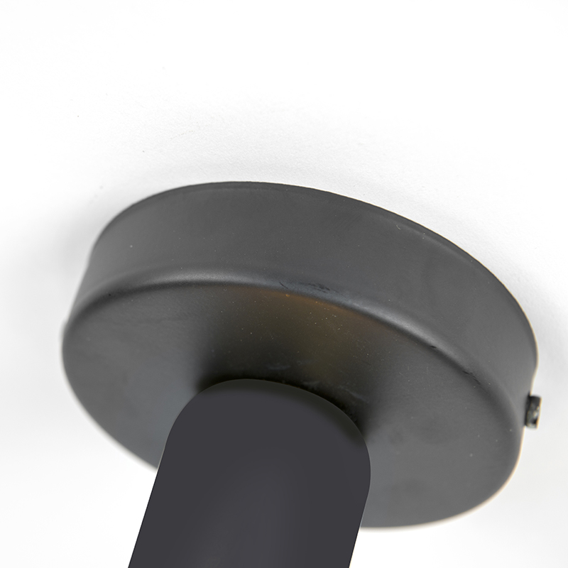 Moderne plafondlamp zwart 1-lichts - Facile