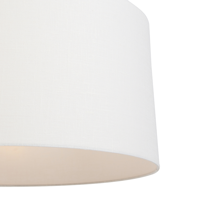 lampe suspendue moderne blanc avec abat-jour blanc 50 cm - combi 1