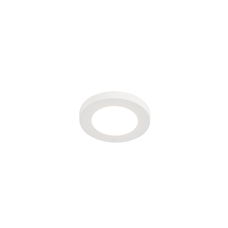 Moderne in- of opbouwspot wit 11,7 cm incl. LED - Trans Moderne in- of opbouwspot wit 11,7 cm incl. LED - Trans
