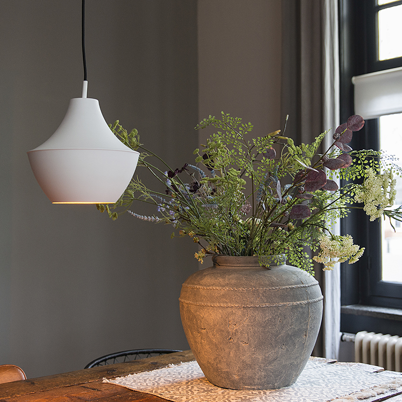 Scandinavische hanglamp wit met goud - Depeche-Jarred Scandinavische hanglamp wit met goud - Depeche-Jarred