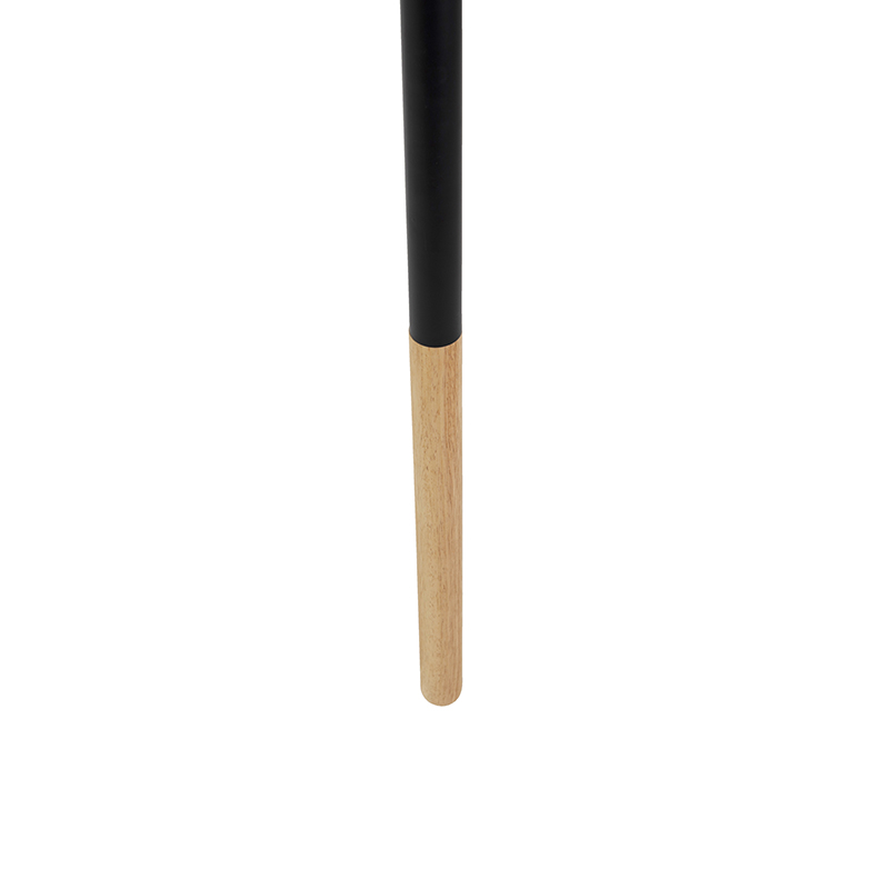 Set di lampada da tavolo e da terra con paralume nero - Pip