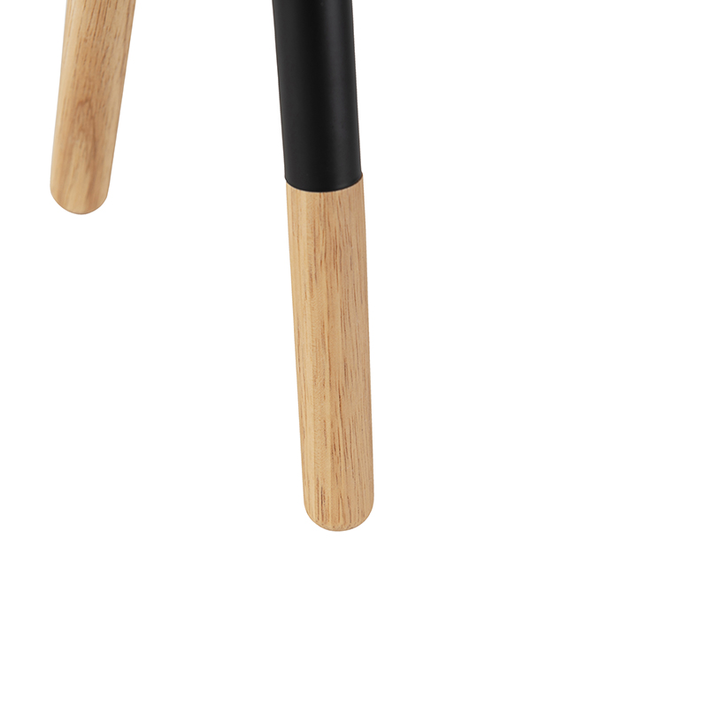 Set di lampada da tavolo e da terra con paralume nero - Pip