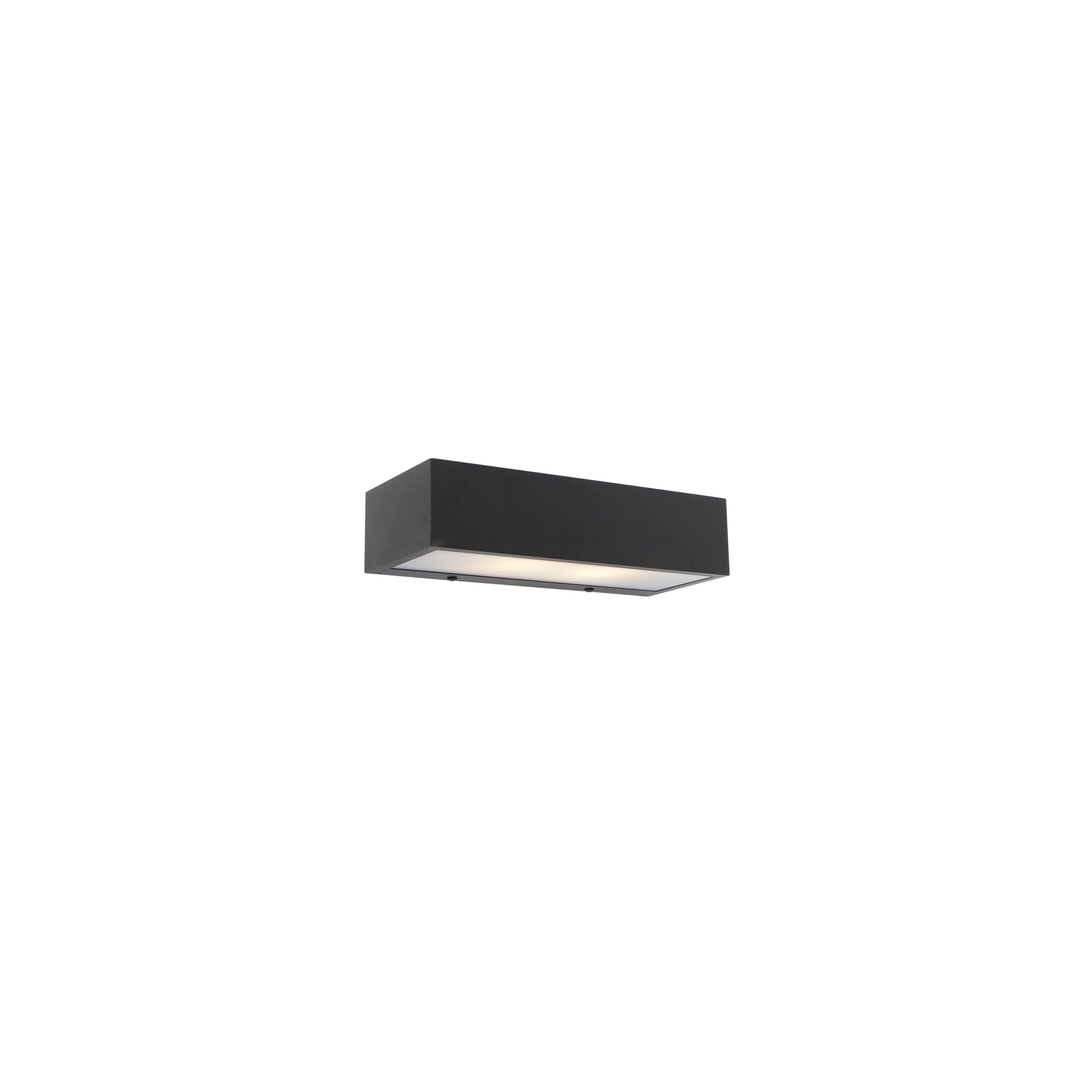 E-shop Dizajnové predĺžené nástenné svietidlo čierne 25cm - Houx