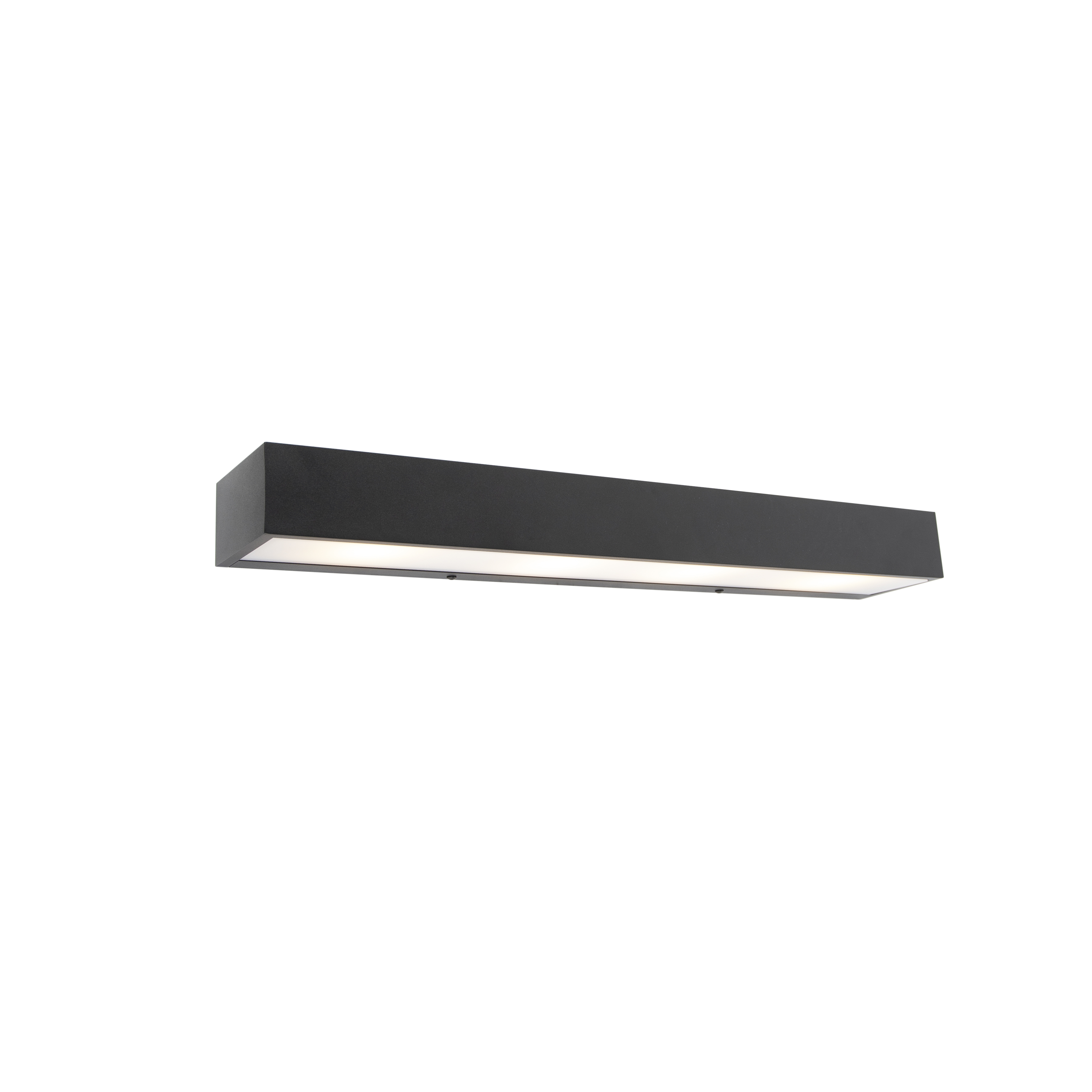 Design langwerpige wandlamp zwart 60 cm - Houx