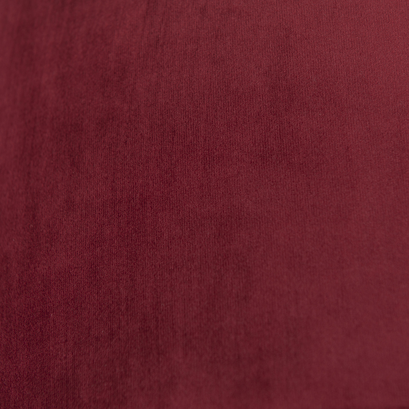 Abat-jour en velours rouge 35/35/20 avec intérieur doré