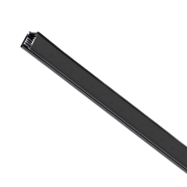 Rail 150 cm zwart voor 3-fase rail