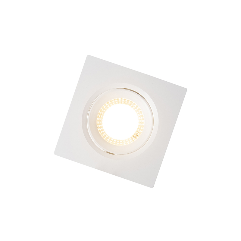 lot de 3 spots encastrables blanc avec led dimmable en 3 étapes - miu