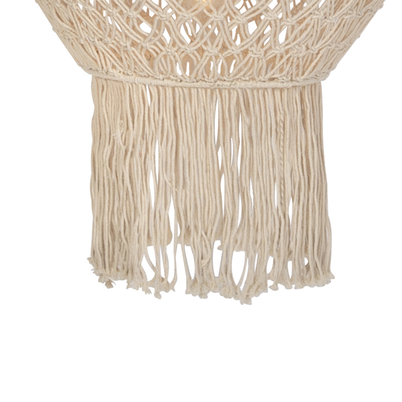 abat-jour en macramé naturel 90 cm