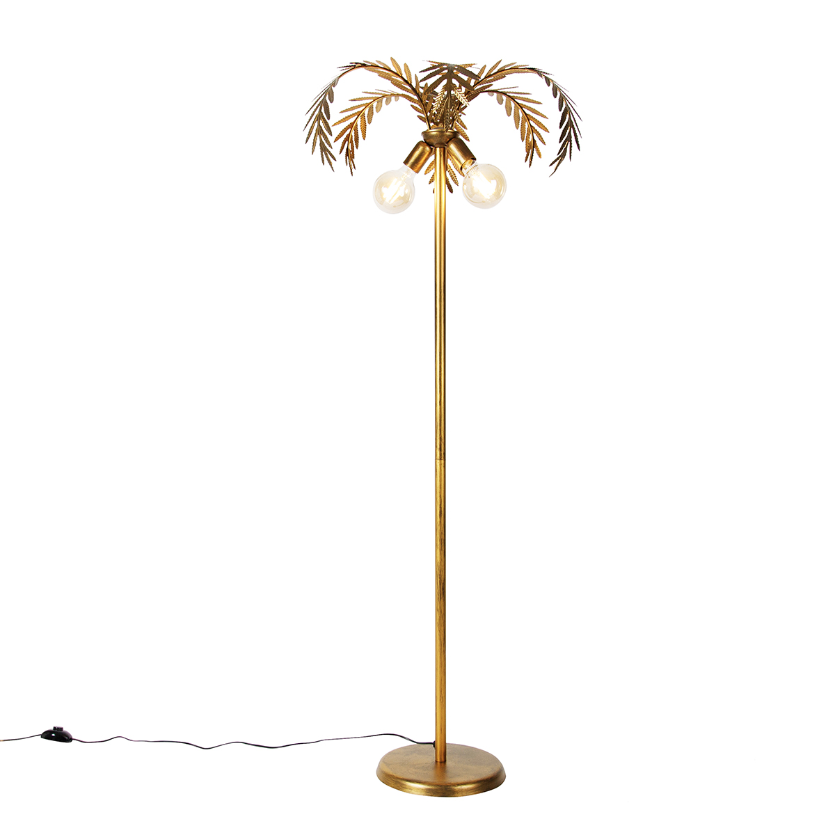Golvlampa 'Botanica ' Retro guld - Passande för LED / Inomhus