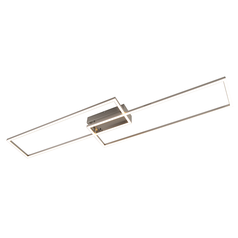 Stropné svietidlo pretiahnuté z ocele s diaľkovým ovládaním - Plazas 2