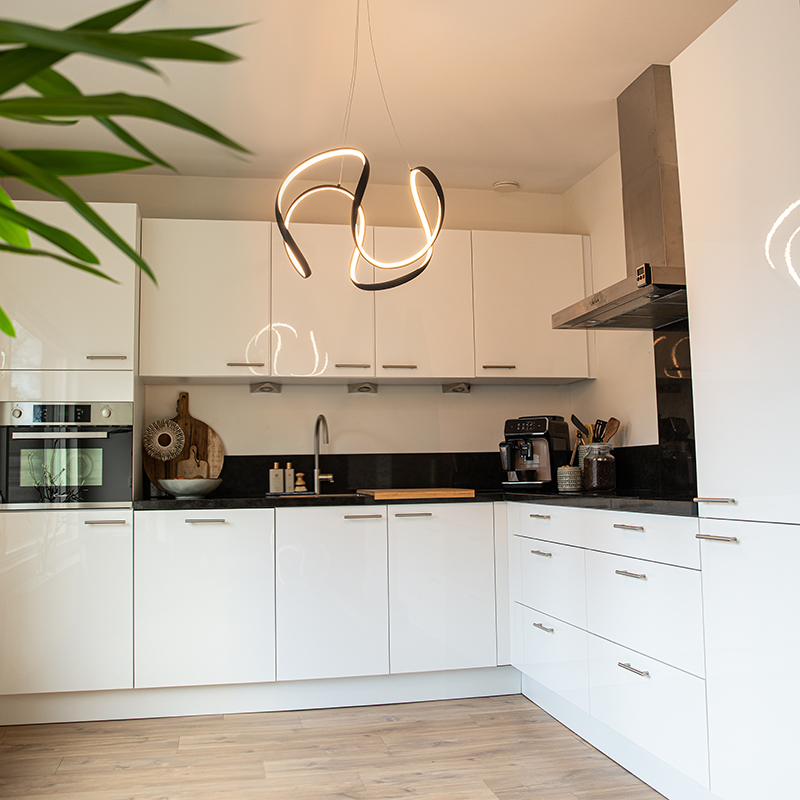 Design hanglamp zwart dimbaar incl. LED - Rowana Design hanglamp zwart dimbaar incl. LED - Rowana
