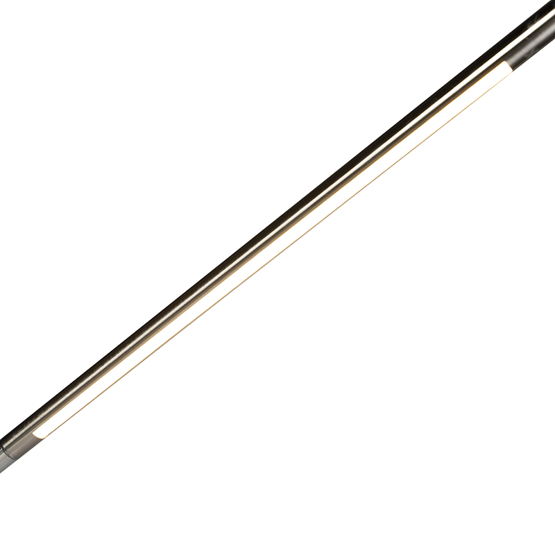 Lampadaire moderne en acier avec LED - Berdien