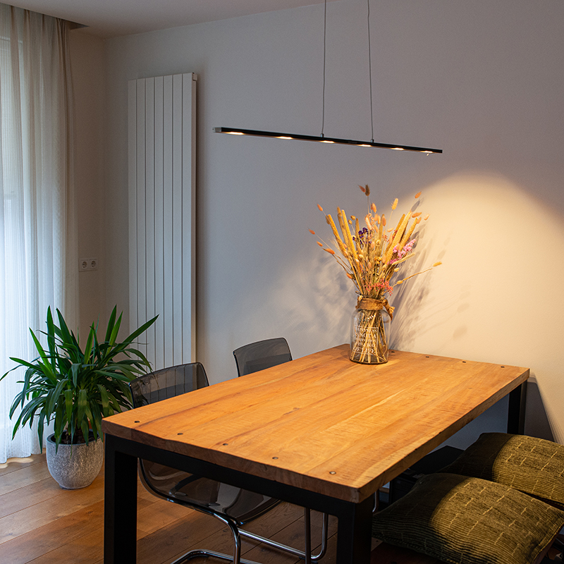 Design hanglamp zwart incl. LED met touchdimmer - Platina Design hanglamp zwart incl. LED met touchdimmer - Platina