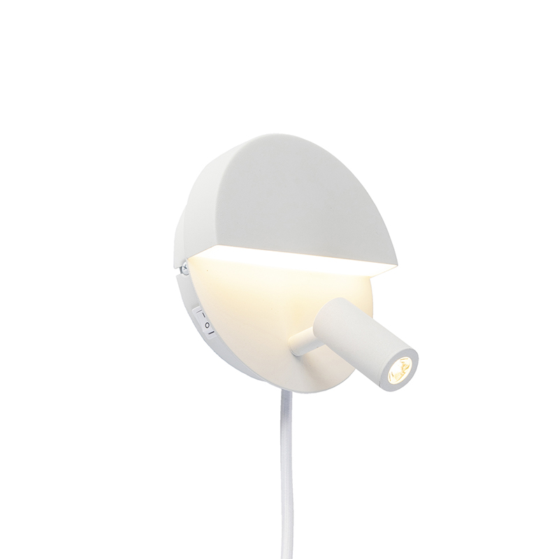 Design wandlamp wit incl. LED - Marion