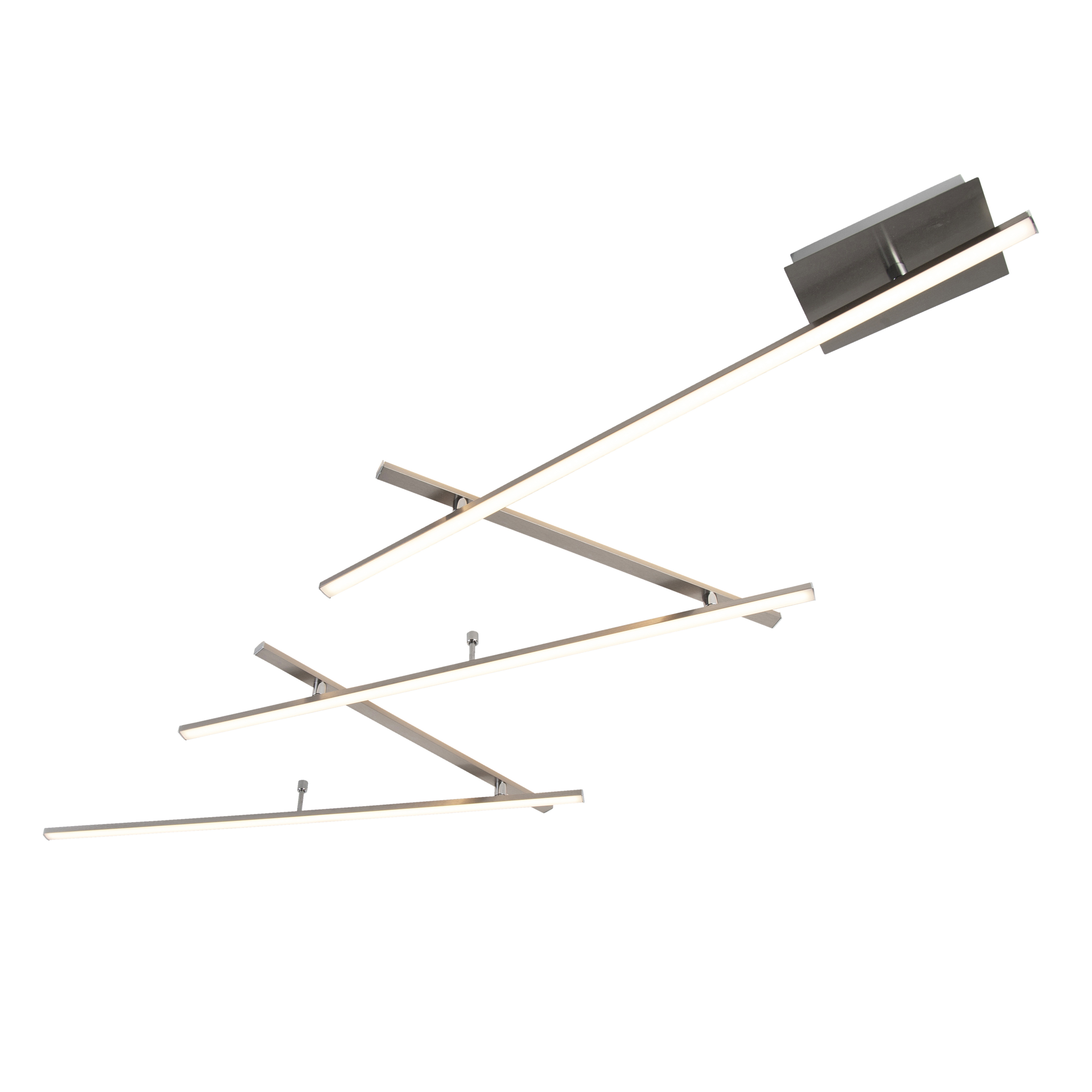 Design plafondlamp staal incl. LED - Indra Design plafondlamp staal incl. LED - Indra