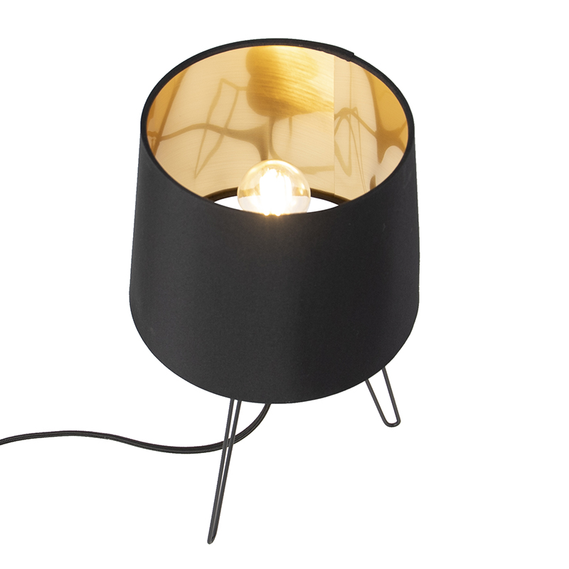 lampe de table moderne noire - lofty