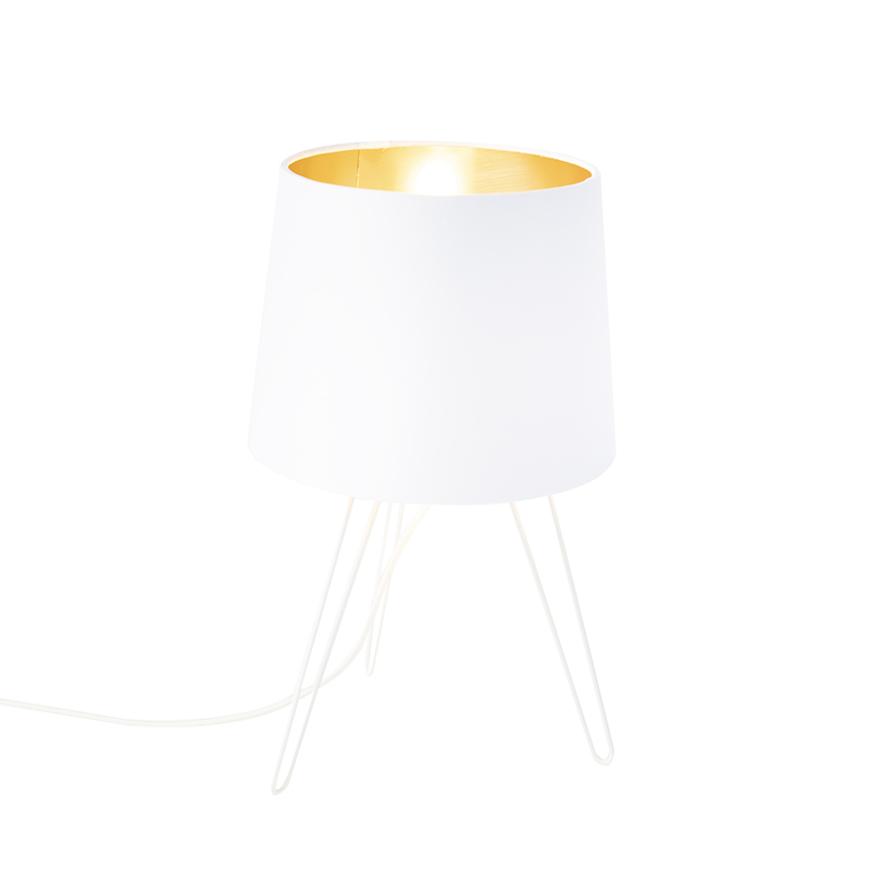 Levně Moderní stolní lampa bílá - Lofty