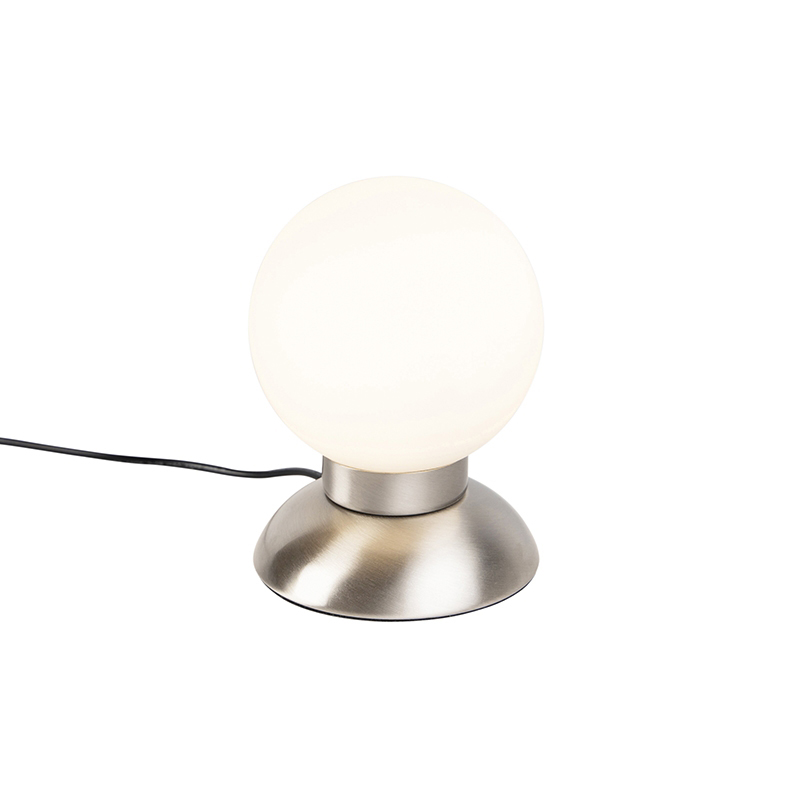 Modern Touch-Bordslampa Stål inkl. LED – Majestic