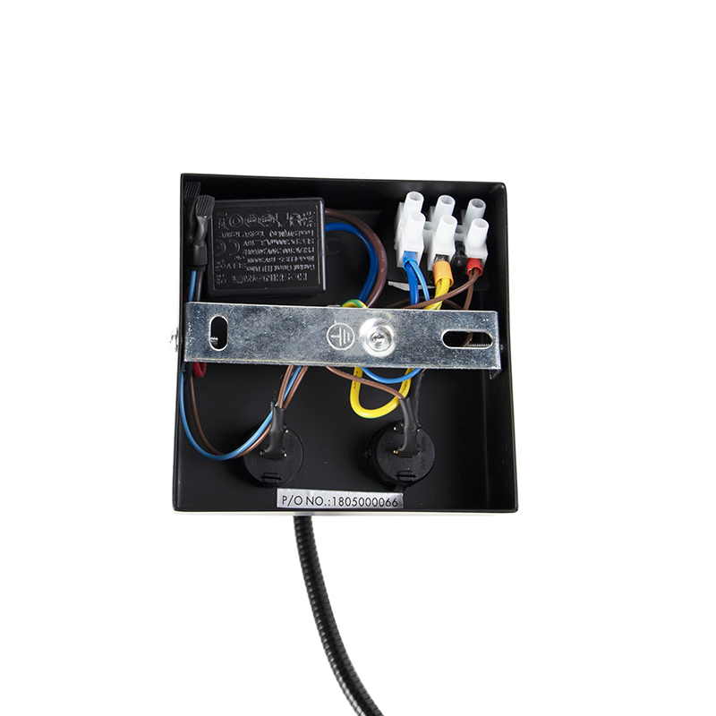 Modern Wall Light Black with Black Shade - Brescia