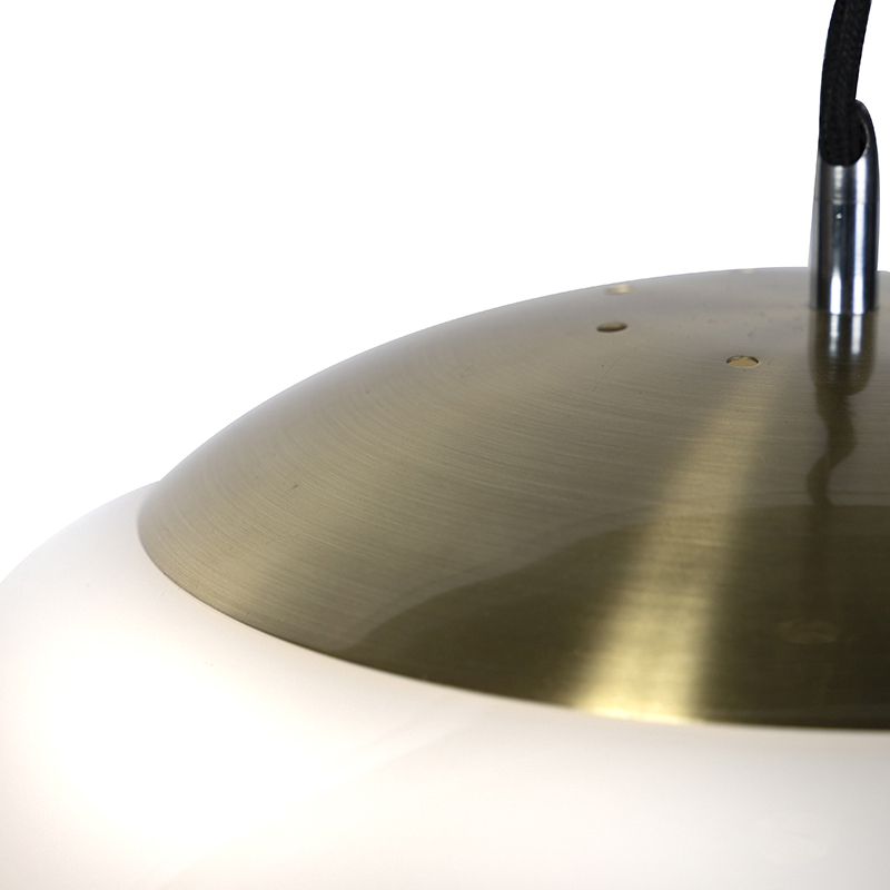 suspension scandinave verre opale 50 cm - ball 50