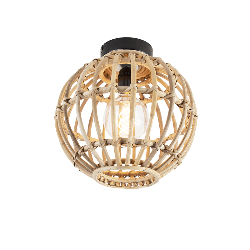 Rustikálne bambusové stropné svietidlo 30 cm - Canna
