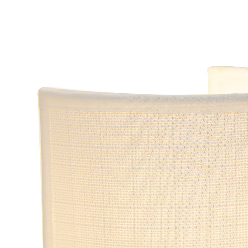 applique moderne blanc - simple drum jute