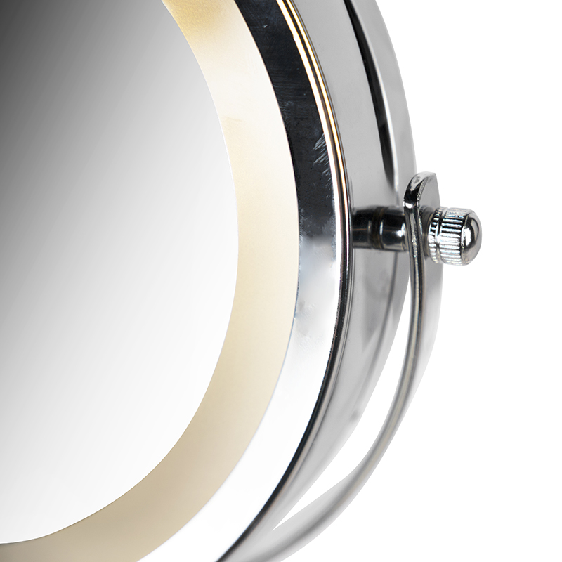 Design Wandspiegel Chrom inkl. LED dunkel bis warm einstellbar IP44 - Vicino