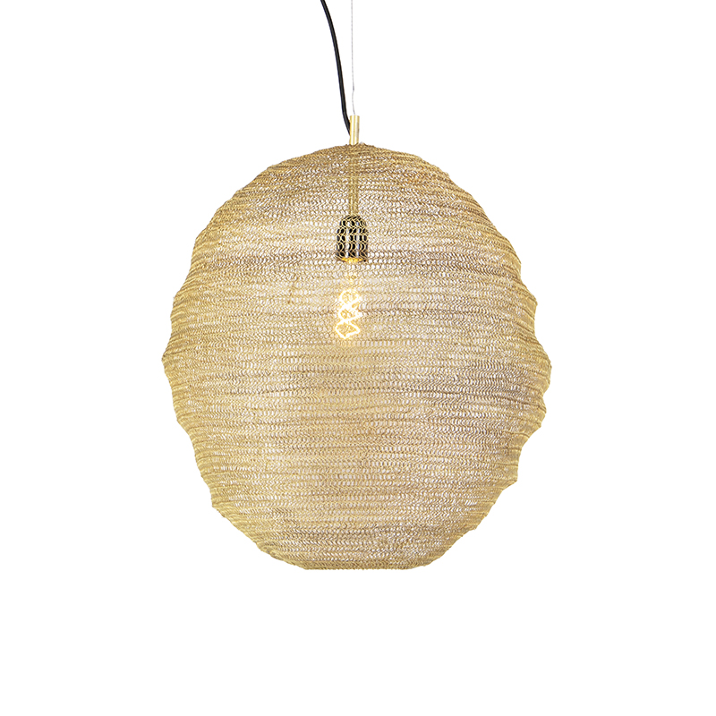 Orientálna závesná lampa zlatá - Nidum Gran