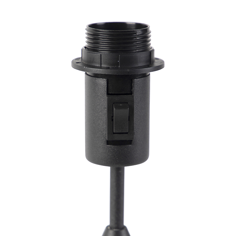 lampe de table noir avec abat-jour en velours vert avec or 25 cm - parte