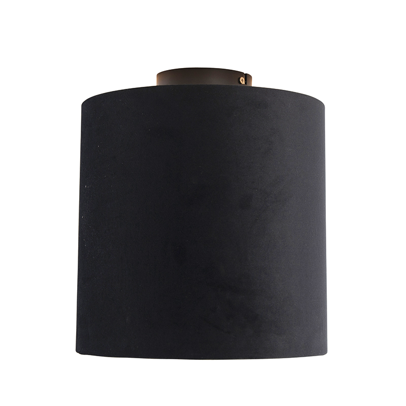 Deckenleuchte mit Schirm schwarz/gold 25 cm - Combi schwarz