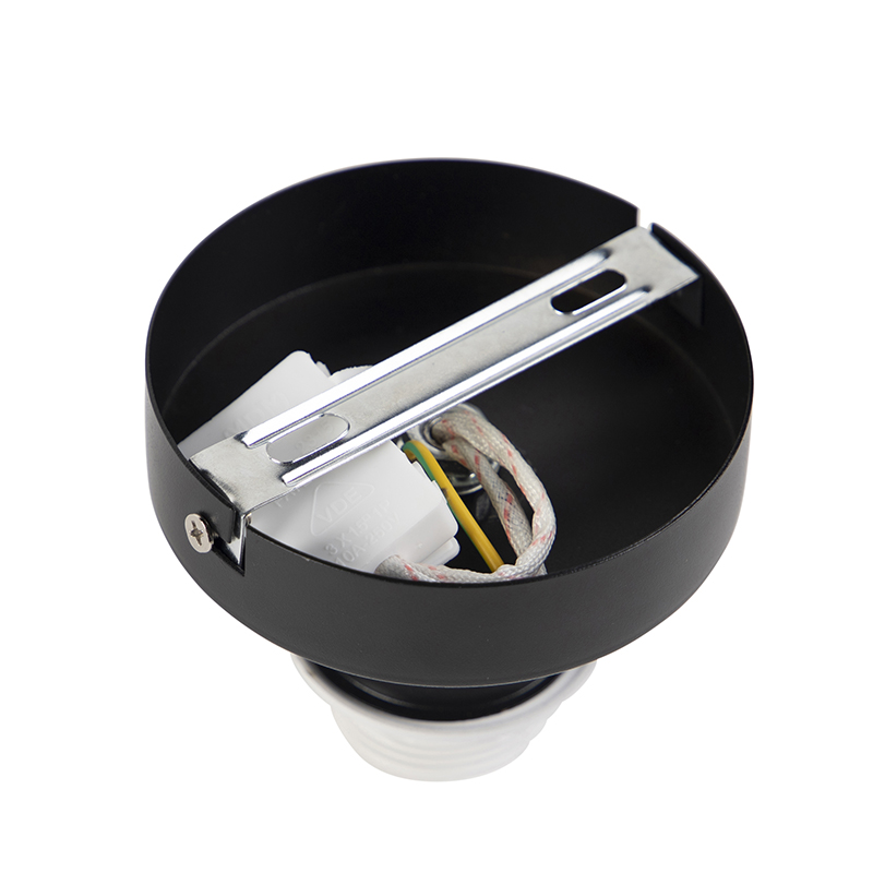 Deckenleuchte mit Schirm schwarz/gold 25 cm - Combi schwarz