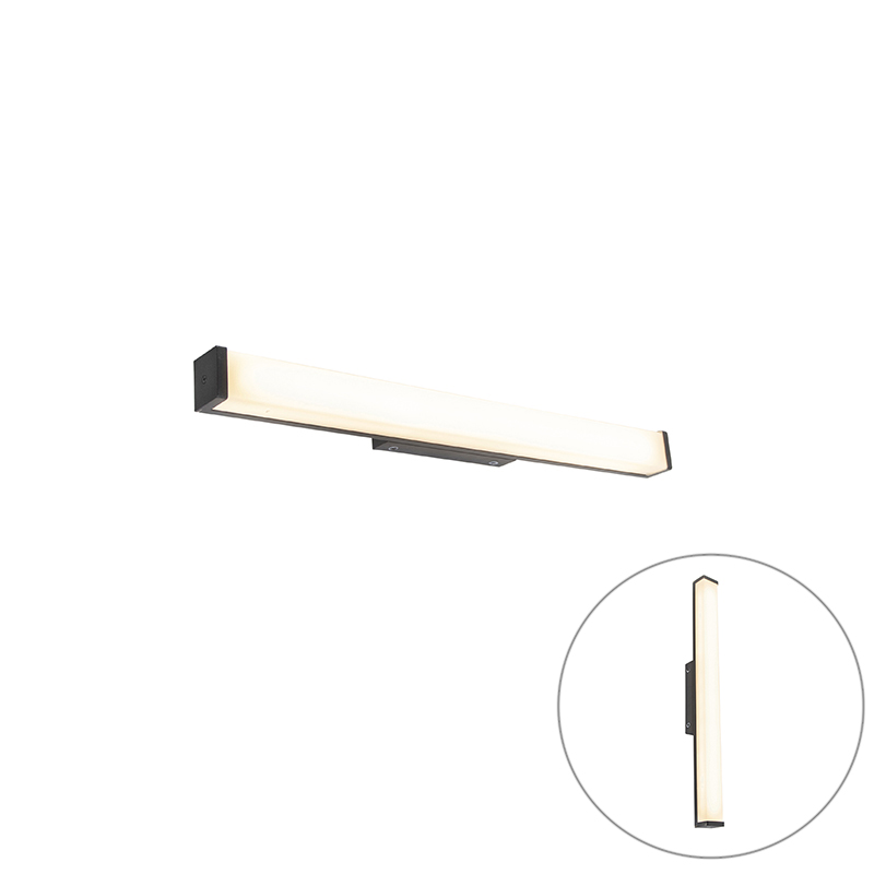 Moderné nástenné svietidlo do kúpeľne čierne 62 cm IP44 - Cascada Moderné nástenné svietidlo do kúpeľne čierne 62 cm IP44 - Cascada