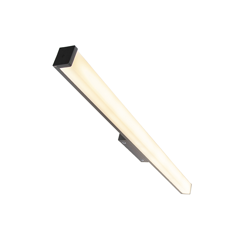 Modern fürdőszobai fali lámpa fekete 92 cm IP44 - Cascada