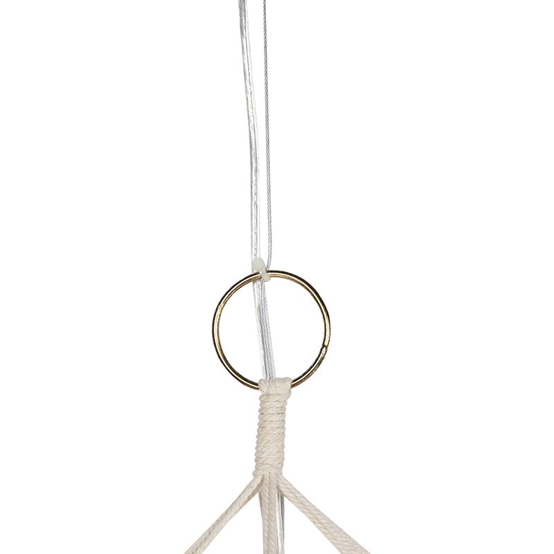 lampe à suspension country macramé 90 cm - string