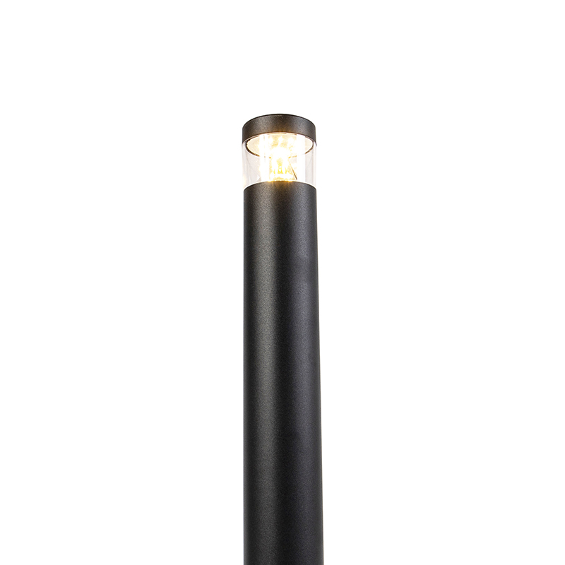 lampe d'extérieur moderne noire 100 cm ip44 avec led - roxy