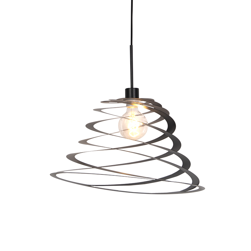 Design hanging lamp with spiral shade 50 cm - Scroll