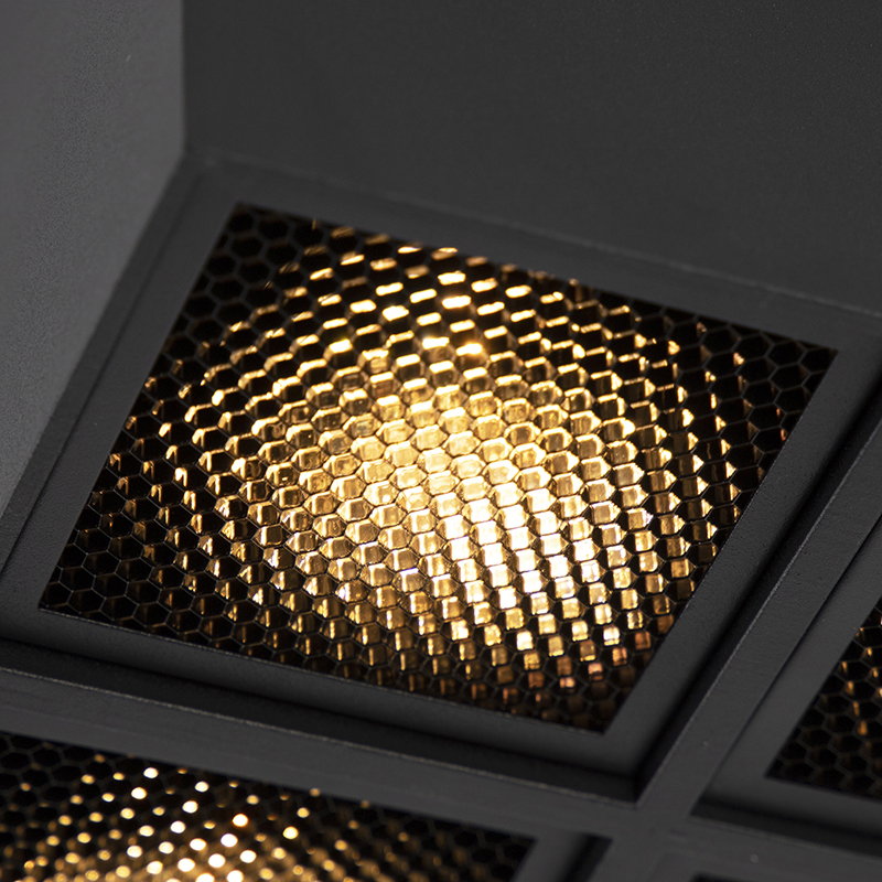 spot design noir 4-light - qubo honey