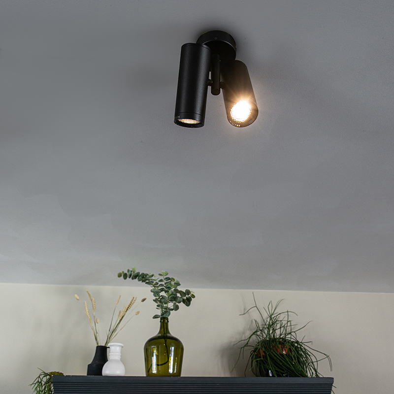 Design spot zwart 2-lichts - Scopio Honey Design spot zwart 2-lichts - Scopio Honey