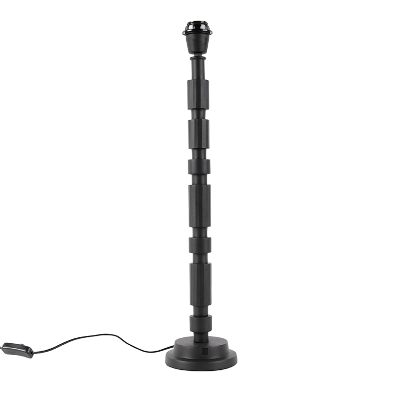 Art Deco bordslampa svart utan skugga – Torre