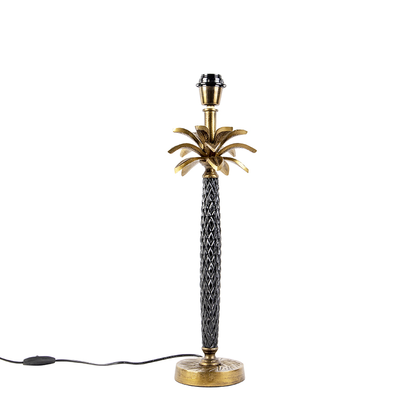 Lampe de table Art Déco doré sans abat-jour - Areka