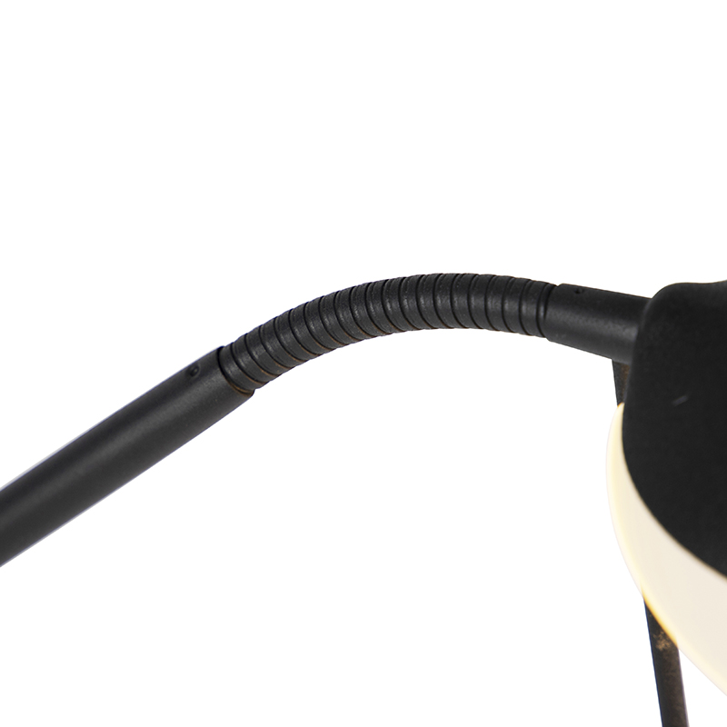 QAZQA lexus - LED Dimmable Lampadaire avec lampe de lecture Moderne  variateur inclus - 1 lumière - H 1800